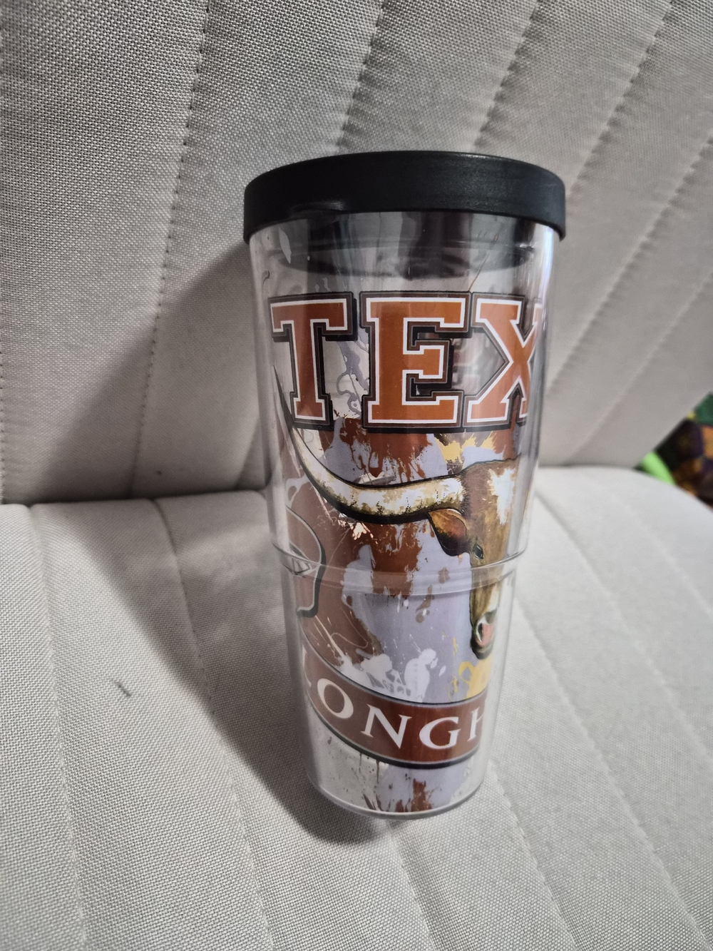 Texas Longhorns Insulated Travel Tumbler - Brown/White